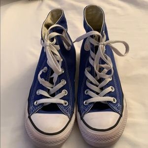 Blue High Top Converse